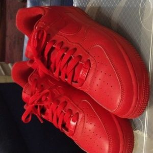 Nike Air Force 1's size 8.5 red